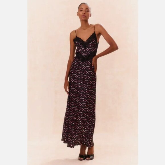 Loveshackfancy Serita Silk Floral Maxi Dress - Picture 1 of 5